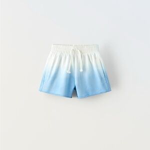 Zara Dip Dye Plush Shorts